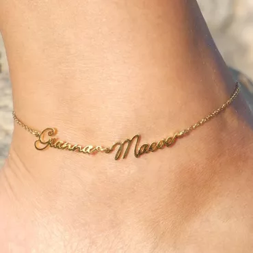 Personalized Name Anklet Wonderful Chic Present For Girl Friend