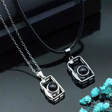 Personalized Photo Projection Magnetic Chic Cameras Necklace Gift