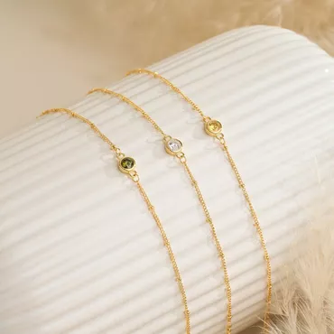 Personalized Birthstone Bracelet Great Chic Christmas Gift For Her
