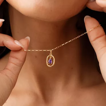 Personalized Birthstone Necklace Simple Chic Gift For Mother
