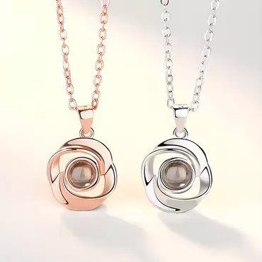 Personalized Simple Photo Projection Chic Necklace Gift