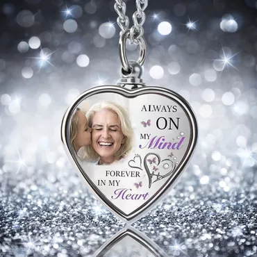 Always On My Mind Chic U0026 Forever In My Heart Custom Picture Urn Necklace Sincere Gift