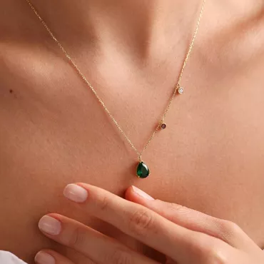Personalized Birthstone Necklace Gift Chic For Grandma