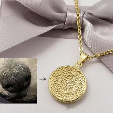 Personalized Pet Nose Print Chic Necklace Cute Gift For Pet Lovers