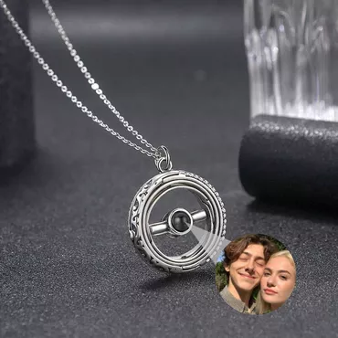 Personalized Photo Projection Necklace Chic With Astronomical Ball