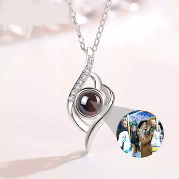 Personalized Photo Projection Necklace Chic To Family-evil Eye