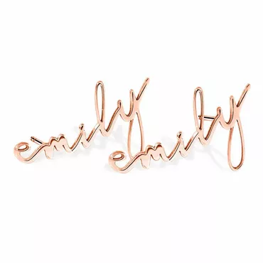 Personalized Name Earrings Unique And Chic Elegant Present For Her