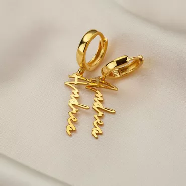 Personalized Name Earring Precious Chic Present For Your Love