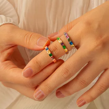 Personalized Birthstone Ring Great Chic Christmas Gift For Mom
