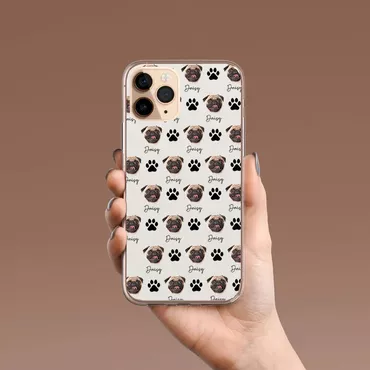 Personalized Mobile Phone Case Chic With Customized Pet Face And Claws Fun Gift
