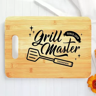 Personalized Name And Date Chic Charcuterie Board With Sausage Pattern Amazing Gift For Him