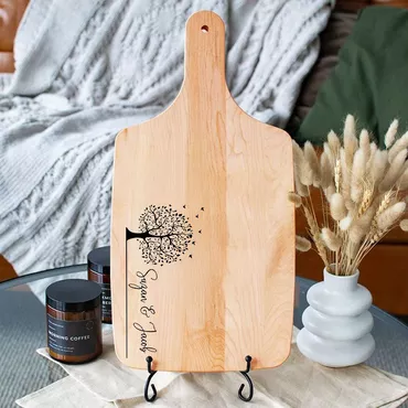 Personalized Name Charcuterie Board Chic With Strong And Young Tree Pattern Creative Gift For Him