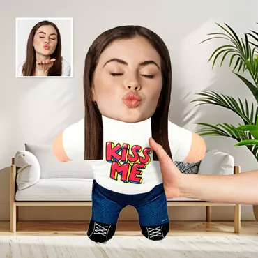 Personalized Face Pillow Kiss Chic Me 3d Throw Face Pillow Funny Gift For Couples