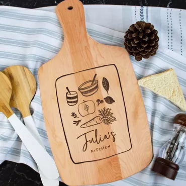 Personalized Name Charcuterie Board Chic With Food Pattern Interesting Present