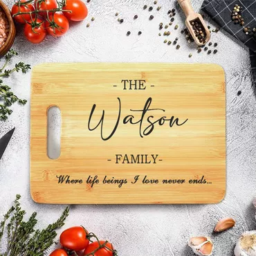 Personalized Name Square Charcuterie Chic Board Perfect Gift For Family