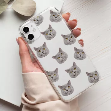 Personalized Phone Case With Chic Customized Pet Head Photo For Pet Lovers