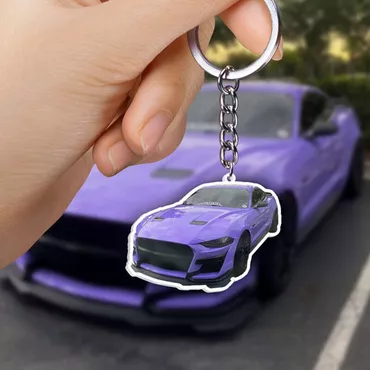 Personalized Photo Keychain Cool Chic Gift For Car Lovers