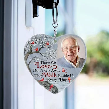 Personalized Photo Keychain Customized Chic Family Photo Commemorative Gift