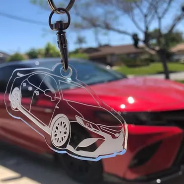 Personalized Car Photo Keychains Chic For Car Lovers