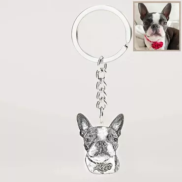 Personalized Picture Keychain Unique Chic Design Style Creative Gift For Pet Lover