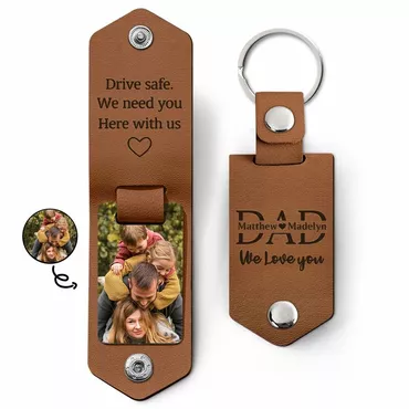 Personalized Photo Keychain Warm Chic Gift For Dad