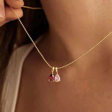 Personalized Birthstone Necklace Exquisite Chic Gift For Valentine’s Day