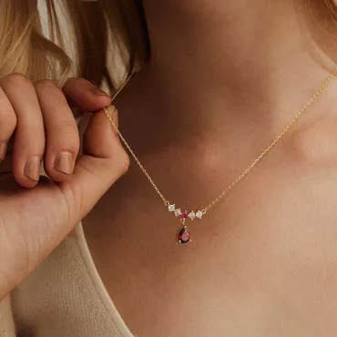 Personalized Birthstone Necklace Exquisite Chic Mother’s Day Gift For Good Mom