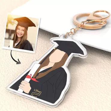 Personalized Picture Keychain Unique Chic Style Gift For Friends