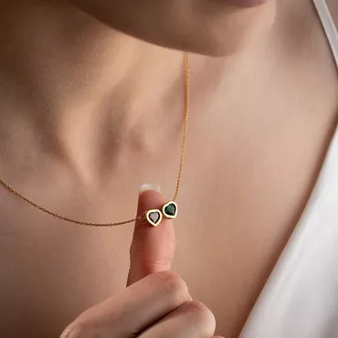 Personalized Birthstone Necklace With Chic Simple Gift For Birthday