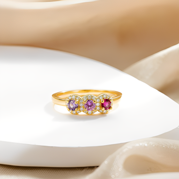 Custom Birthstone 1-5 Stones Mother Ring Unique Family Jewelry for Mom's Special Day