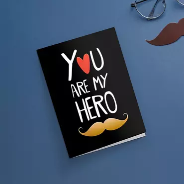 You Are My Hero Chic Father's Day Card