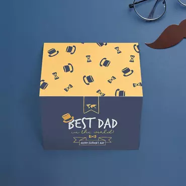 Best Dad Hats Bows Chic Design Father's Day Card