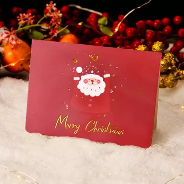 Santa Claus Merry Christmas Chic Card