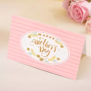 Leaves Happy Mother's Day Chic Card