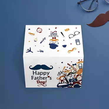 Beard Vehicles Hat Glasses Chic Design Father's Day Card