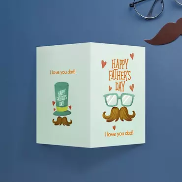 I Love You Dad Chic Father's Day Card