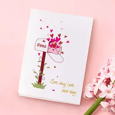 Xoxo Valentine's Day Chic Card