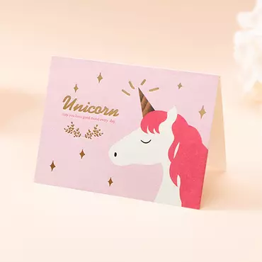 Fantasy Unicorn May You Chic Have Good Mood Every Day Birthday Appreciation Card