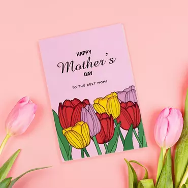 To The Best Mom Chic Happy Mother's Day Card