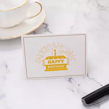 Birthday Cake Happy Birthday Chic Card