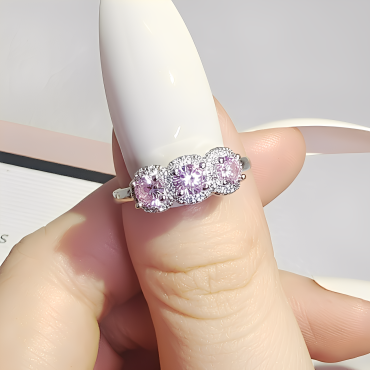 Personalized Trend Jewelry Custom 3-Stone & 4 Stone Women Ring
