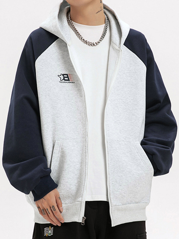 Men's Raglan Sleeve Oversized Chic Hoodie