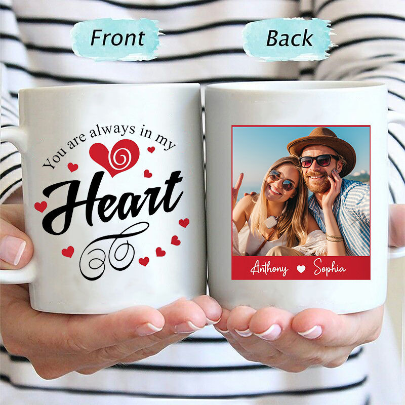 Personalized Picture Mug Romantic Chic Gift For Couples